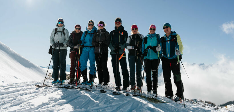 Ski tourer's in the Rofan Photo of a group of ski tourer's in the Rofan.