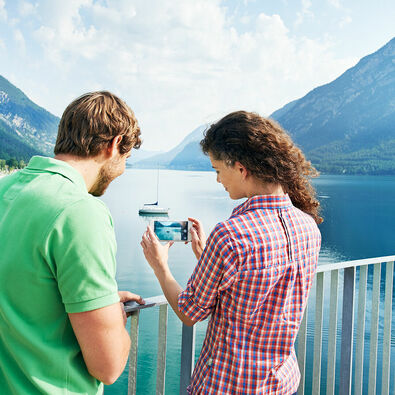 Ein atemberaubender Ausblick vom Hochsteg in Pertisau am Achensee.