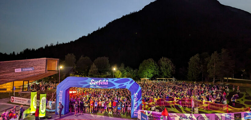 Start des Karwendelmarsches Start des Karwendelmarsches in Scharnitz.