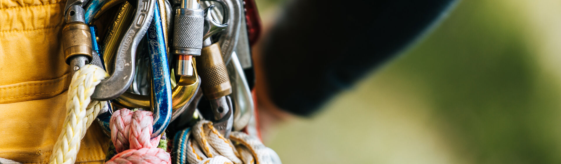 The right climbing equipment The right equipment and careful planning is essential before any tour. From the rope to the carabiner to the belay device, everything should be carried.