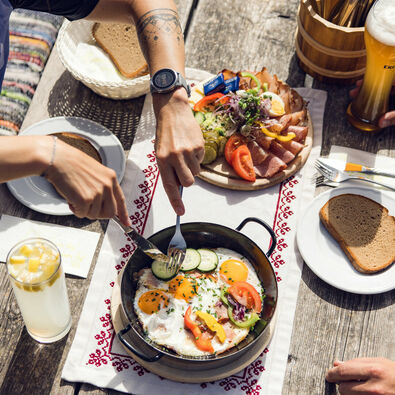 A break after a cycle tour is particularly enjoyable with Tyrolean delicacies.