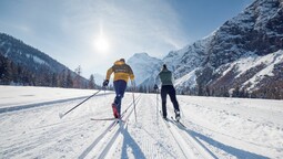 on the cross-country skiing trail Falzthurn-Gramai